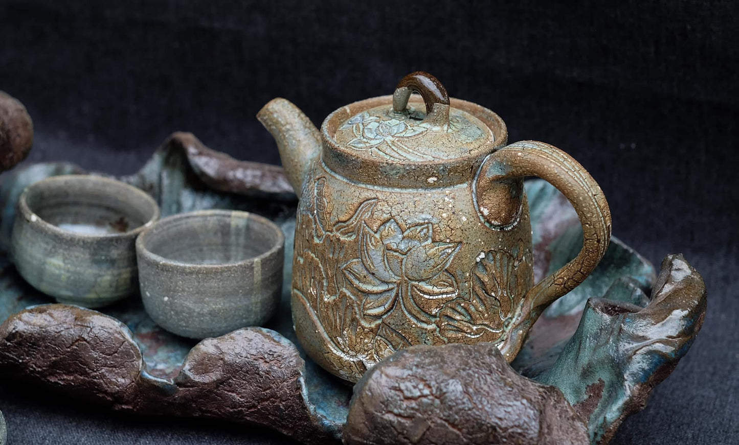 Céleste Céramique - The Lunar Bloom Tea Ceremony Set