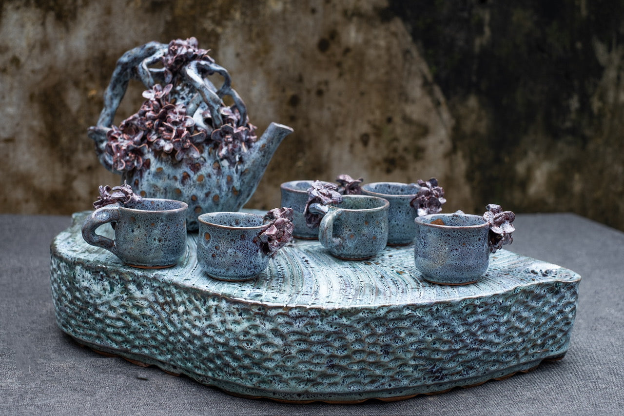 Céleste Céramique - Floral Harmony Tea Set